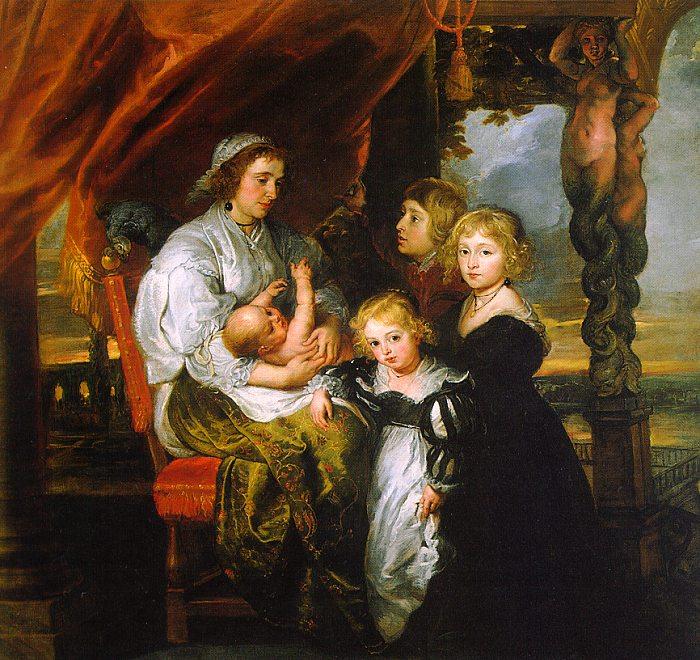 Peter Paul Rubens Deborah Kip and her Children oil painting image